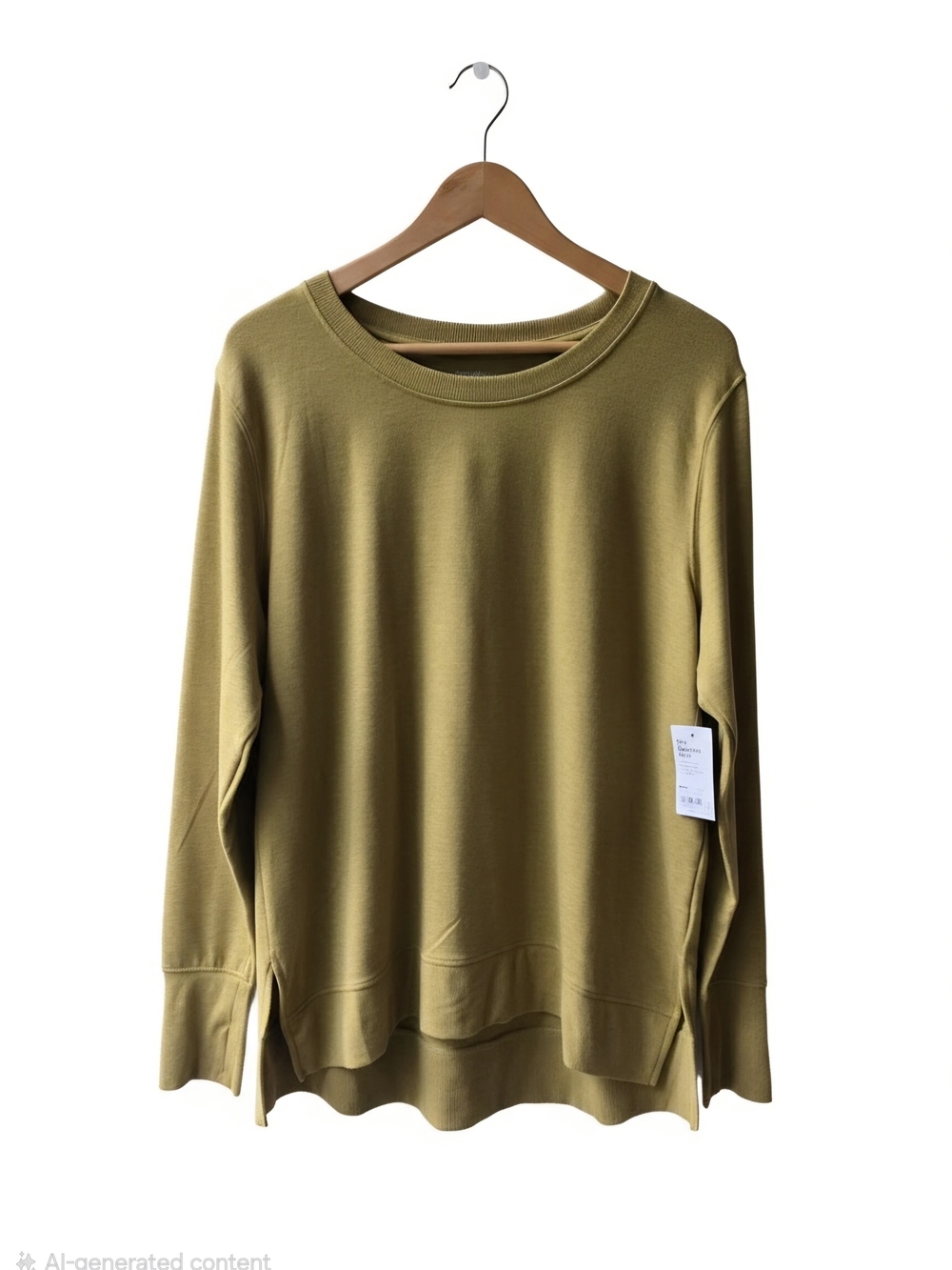 Sonoma Women's Olive-Tone Crewneck Sweater Tunic XL